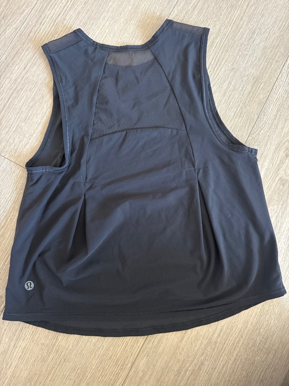 Lululemon Black Mesh Running Tank Top Reflective Lightweight Athletic Size XXS
